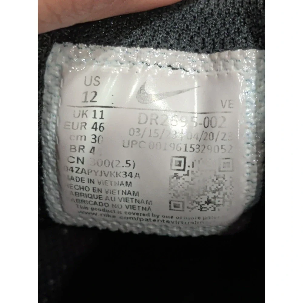 Nike Run Swift 3 Black White Men Sz 12 Running Sports Shoes Sneakers DR2695-002